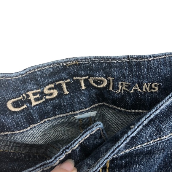 C’est Toi Jeans Plus Size 20 w/Bold Stitching and Spandex Stretch - Picture 4 of 7